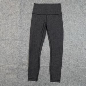Lululemon Leggings Womens 4‎ Wunder Under 25" Heathered Herringbone Yoga Run Gym